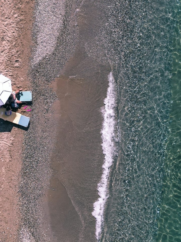 Greece beach family