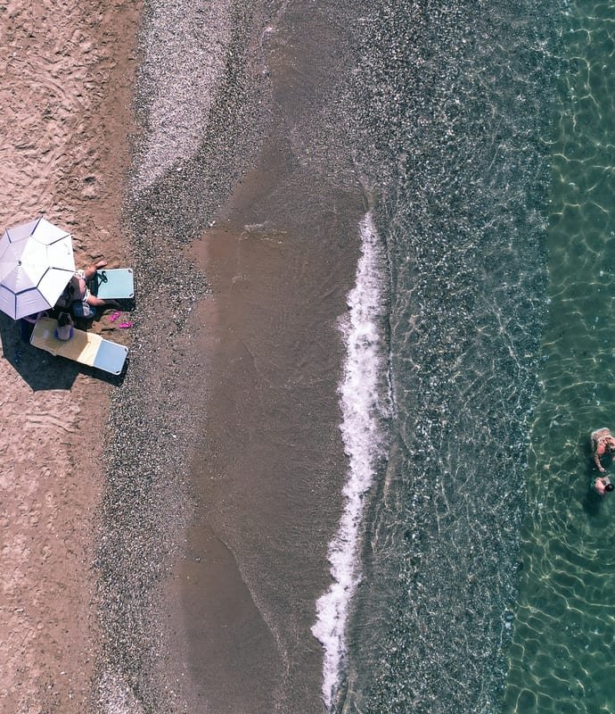 Greece beach family