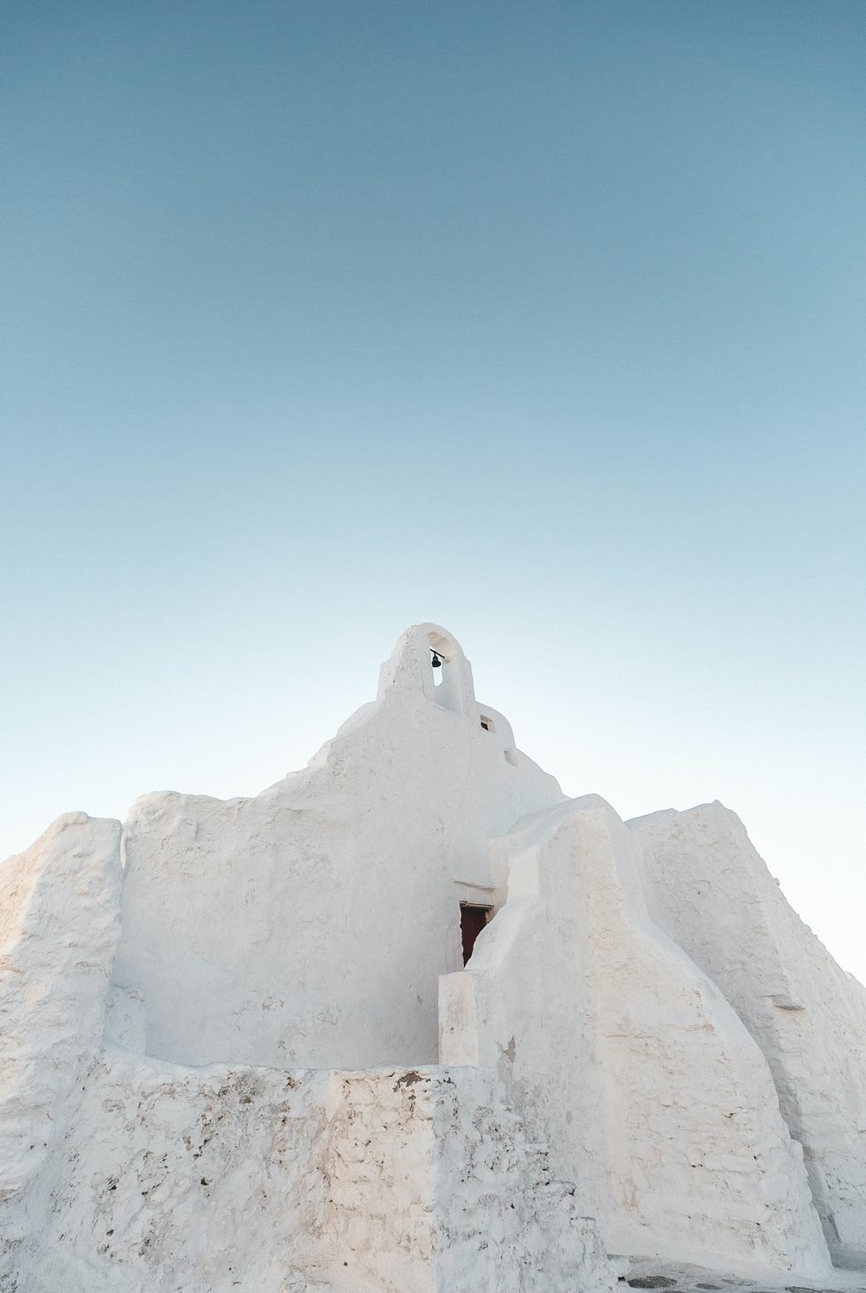 White building in Mykonos, Greece