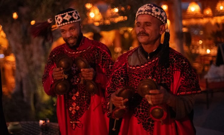 berber music in agafay desert in morocco