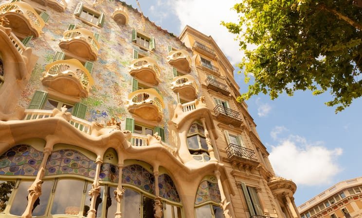 Gaudi house, Barcelona in Spain