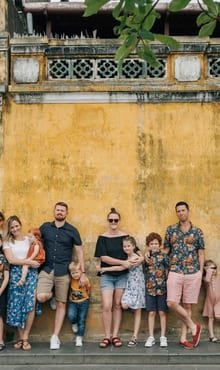 Multi generational family travel in Vietnam