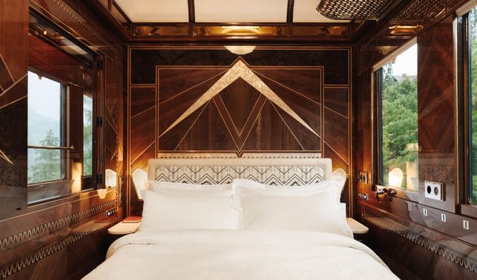 Venice Simplon Orient Express bedroom luxury train