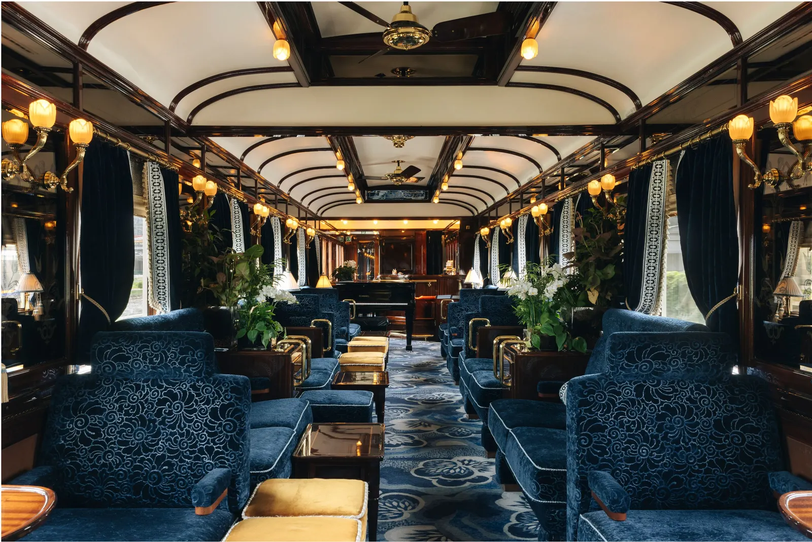 Venice Simplon Orient Express luxury train bar