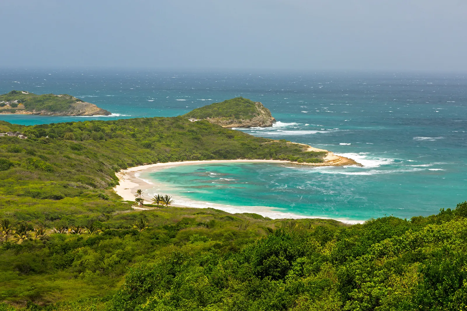 Helicopter tour in Antigua