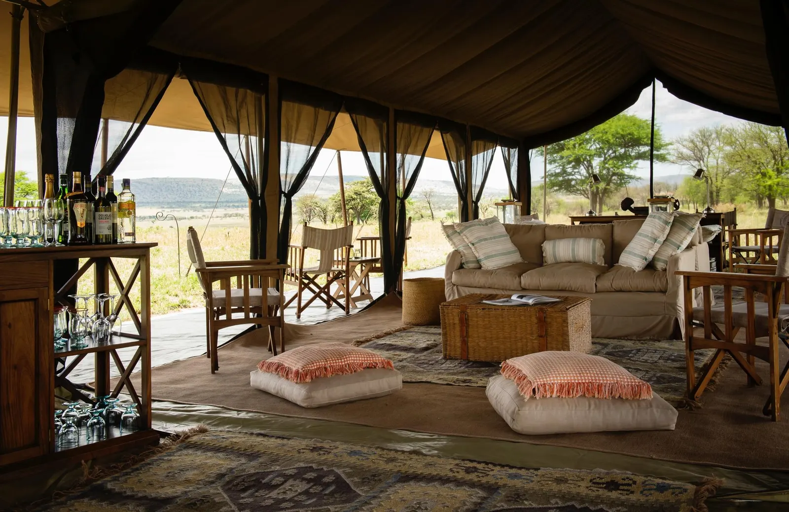 serengeti safari camp tent in tanzania