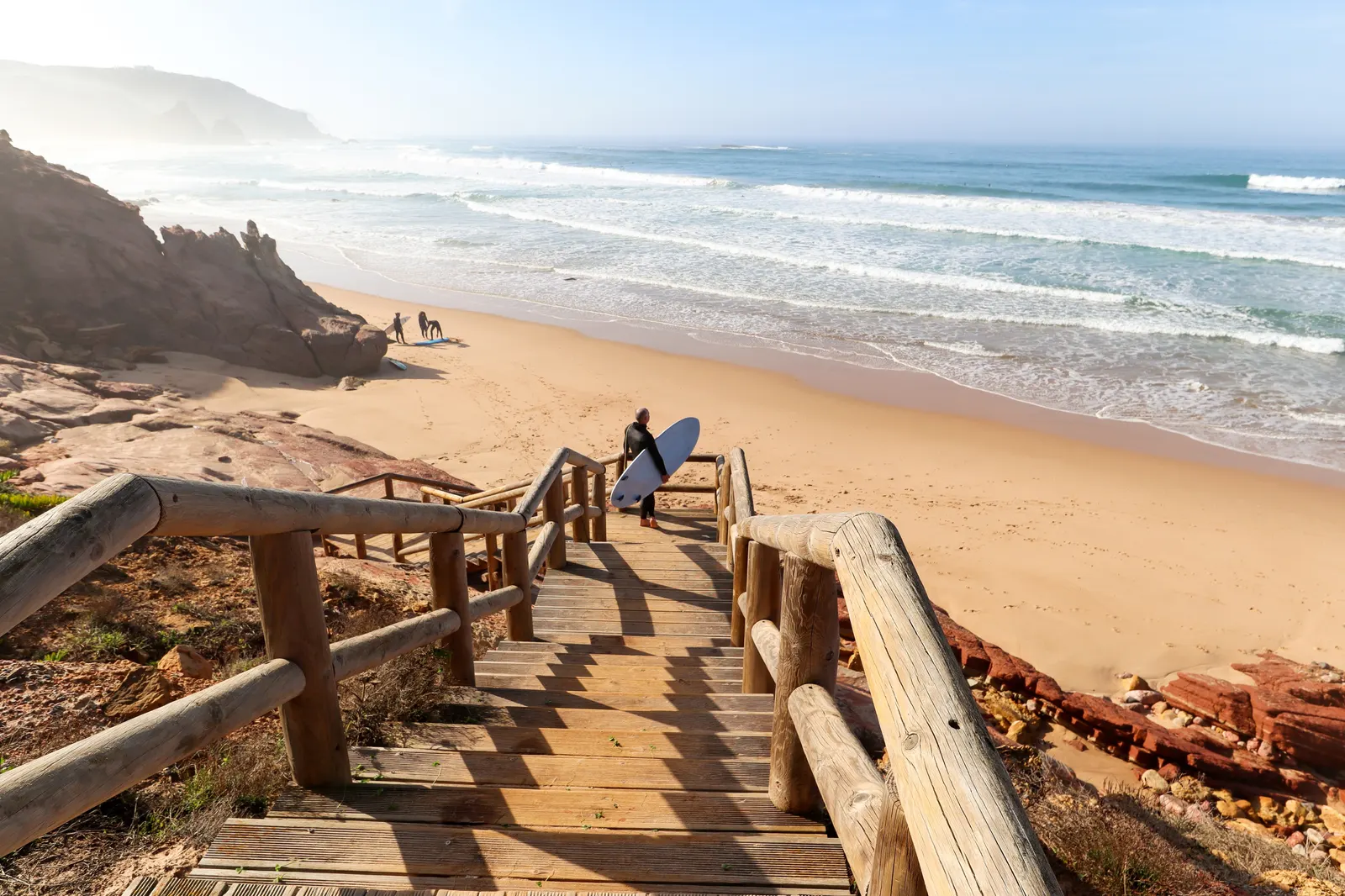 beach in the algarve in portugal