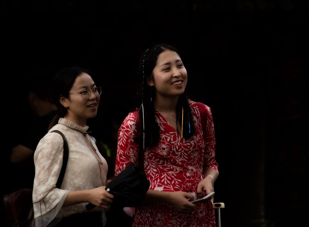 A moment of conversation in Shaxi, Yunnan